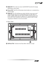 Предварительный просмотр 9 страницы CYP PU-607BDWP-RX Operation Manual