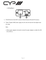 Preview for 5 page of CYP PU-IR01 Operation Manual