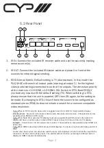 Предварительный просмотр 6 страницы CYP PU-Q1C4H Operation Manual