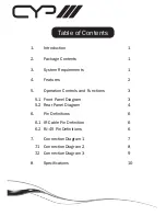 Preview for 2 page of CYP PU-Q1C8H Operation Manual