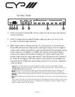 Preview for 6 page of CYP PU-Q1C8H Operation Manual