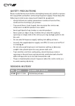 Preview for 4 page of CYP PUV-3000RX Operation Manual