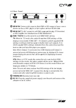 Preview for 9 page of CYP QU-14S-4K22 Operation Manual