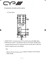 Preview for 4 page of CYP QU-18WE Operation Manual