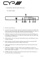 Preview for 4 page of CYP QU-210S Operation Manual