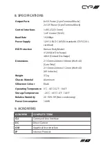 Preview for 19 page of CYP RAX-PSU-5V Operation Manual