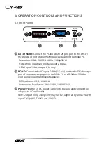 Предварительный просмотр 8 страницы CYP SY-P290 Operation Manual