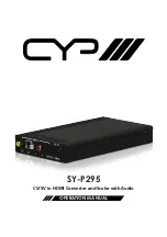 CYP SY-P295 Operation Manual preview