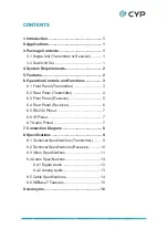 Preview for 5 page of CYP VEX-E4501R Operation Manual