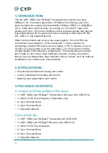 Preview for 6 page of CYP VEX-E4501R Operation Manual