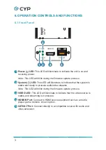 Preview for 8 page of CYP VEX-X1102T-B0C Operation Manual