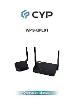 CYP WPS-QPL01 Operation Manual preview