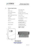 Preview for 20 page of Cypress Envirosystems WPT-800-DB Series Installation Manual