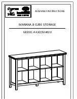 Preview for 1 page of Cypress Hills AXCCMAR20 Assembly Instructions Manual