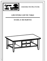 Cypress Hills AXCRGREY03 Assembly Instructions Manual предпросмотр