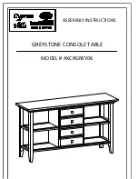 Cypress Hills AXCRGREY06 Assembly Instructions Manual preview