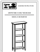 Предварительный просмотр 1 страницы Cypress Hills GREYSTONE AXCRGREY04 Assembly Instructions Manual