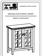 Предварительный просмотр 1 страницы Cypress Hills MARANA AXCCMAR14 Assembly Instructions Manual