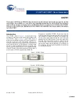 Cypress Semiconductor CY2071A Manual предпросмотр