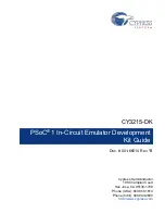 Cypress Semiconductor CY3215-DK Manual preview