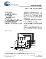 Cypress Semiconductor CY62138FV30 Specification Sheet preview