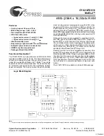 Preview for 1 page of Cypress Semiconductor CY62147DV18 Specification Sheet