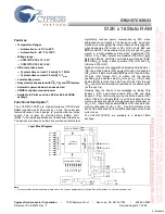 Cypress Semiconductor CY62157CV30 Specification Sheet preview