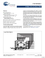 Preview for 1 page of Cypress Semiconductor CY62158E Specification Sheet