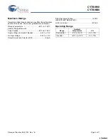 Preview for 3 page of Cypress Semiconductor CY7B9910 Specification Sheet