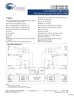 Preview for 1 page of Cypress Semiconductor CY7C09079V Specification Sheet