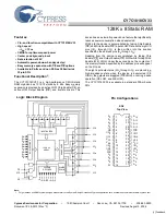 Preview for 1 page of Cypress Semiconductor CY7C1018CV33 Specification Sheet