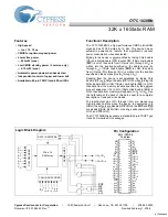 Cypress Semiconductor CY7C1020BN Specification Sheet preview