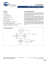 Cypress Semiconductor CY7C1024DV33 Specification Sheet preview