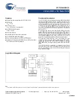 Preview for 1 page of Cypress Semiconductor CY7C1041DV33 Specification Sheet