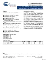 Cypress Semiconductor CY7C1146V18 Specification Sheet preview