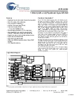 Preview for 1 page of Cypress Semiconductor CY7C1215H Specification Sheet