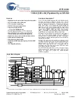 Preview for 1 page of Cypress Semiconductor CY7C1218H Specification Sheet