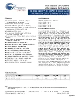 Cypress Semiconductor CY7C1241V18 Specification Sheet preview