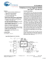 Cypress Semiconductor CY7C1302DV25 Specification Sheet preview