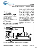 Cypress Semiconductor CY7C1324H Specification Sheet preview