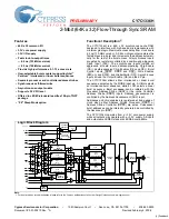 Preview for 1 page of Cypress Semiconductor CY7C1336H Specification Sheet