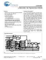 Предварительный просмотр 1 страницы Cypress Semiconductor CY7C1346H Specification Sheet