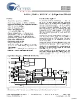 Cypress Semiconductor CY7C1360C Specification Sheet предпросмотр