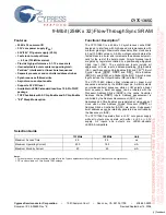 Preview for 1 page of Cypress Semiconductor CY7C1365C Specification Sheet