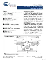 Preview for 1 page of Cypress Semiconductor CY7C138 Specification Sheet