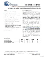 Preview for 1 page of Cypress Semiconductor CY7C1386DV25 Specification Sheet