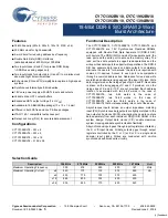 Preview for 1 page of Cypress Semiconductor CY7C1392BV18 Specification Sheet