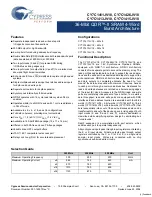 Cypress Semiconductor CY7C1411JV18 Specification Sheet preview