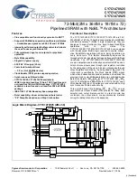 Cypress Semiconductor CY7C1470V25 Specification Sheet preview