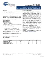 Cypress Semiconductor CY7C1471BV25 Specification Sheet preview